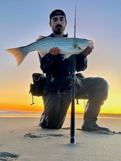 Surf fishing with Pablo