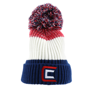 Clam Pom Hat Red/White/Blue