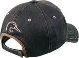 Mossy Oak Ducks Unlimited Frayed Patch on Weathered Cotton Cap, Dark Brown