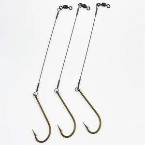 Tide Rite O'Shaughnessy Hooks with 8" Wired Leader For Bluefish